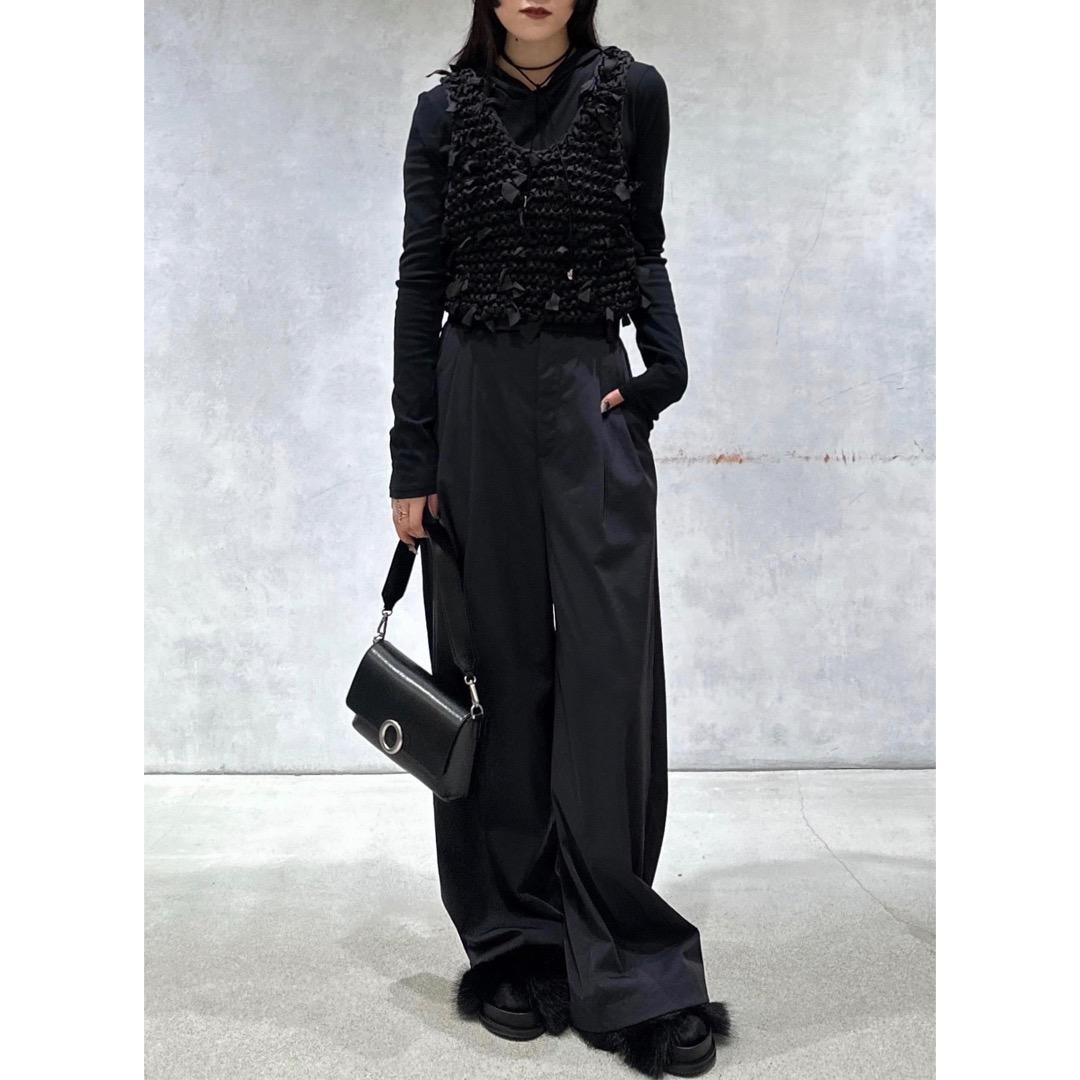 未使用 ADAM ET ROPE アダムエロペ 25AW テープヤーンベスト