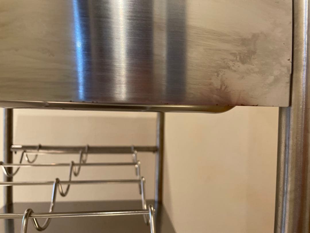 廃盤品　IKEA イケア ステンレス製キッチンワゴン