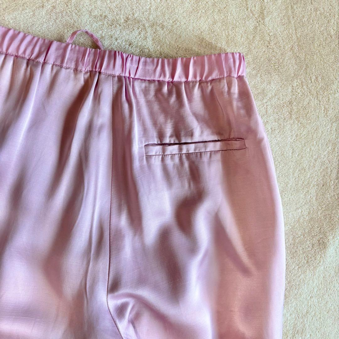 Drawer ドゥロワー 定価5,8万円 ピンク ドロスト パンツ