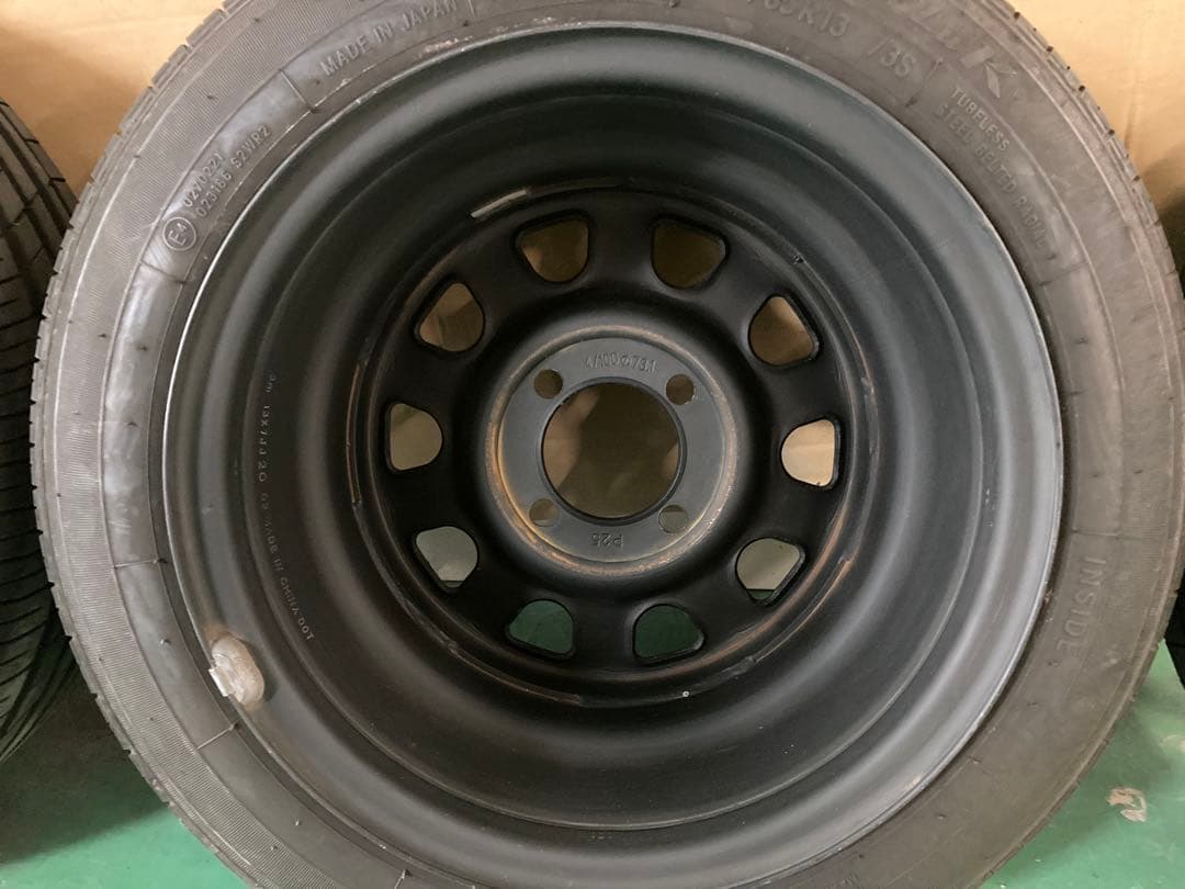 13インチ　7J ＋25 タイヤホイール4本セット