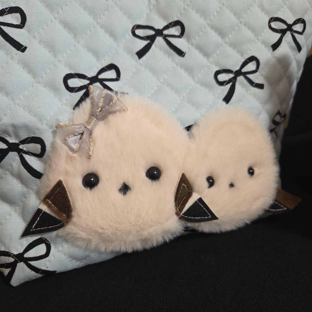 ●むーちゃん●親子もふもふシマエナガ　トートバッグ