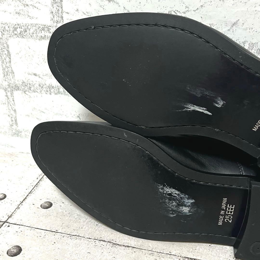 【リーガル】ストレートチップ V075 内羽♡ブラック 25EEE