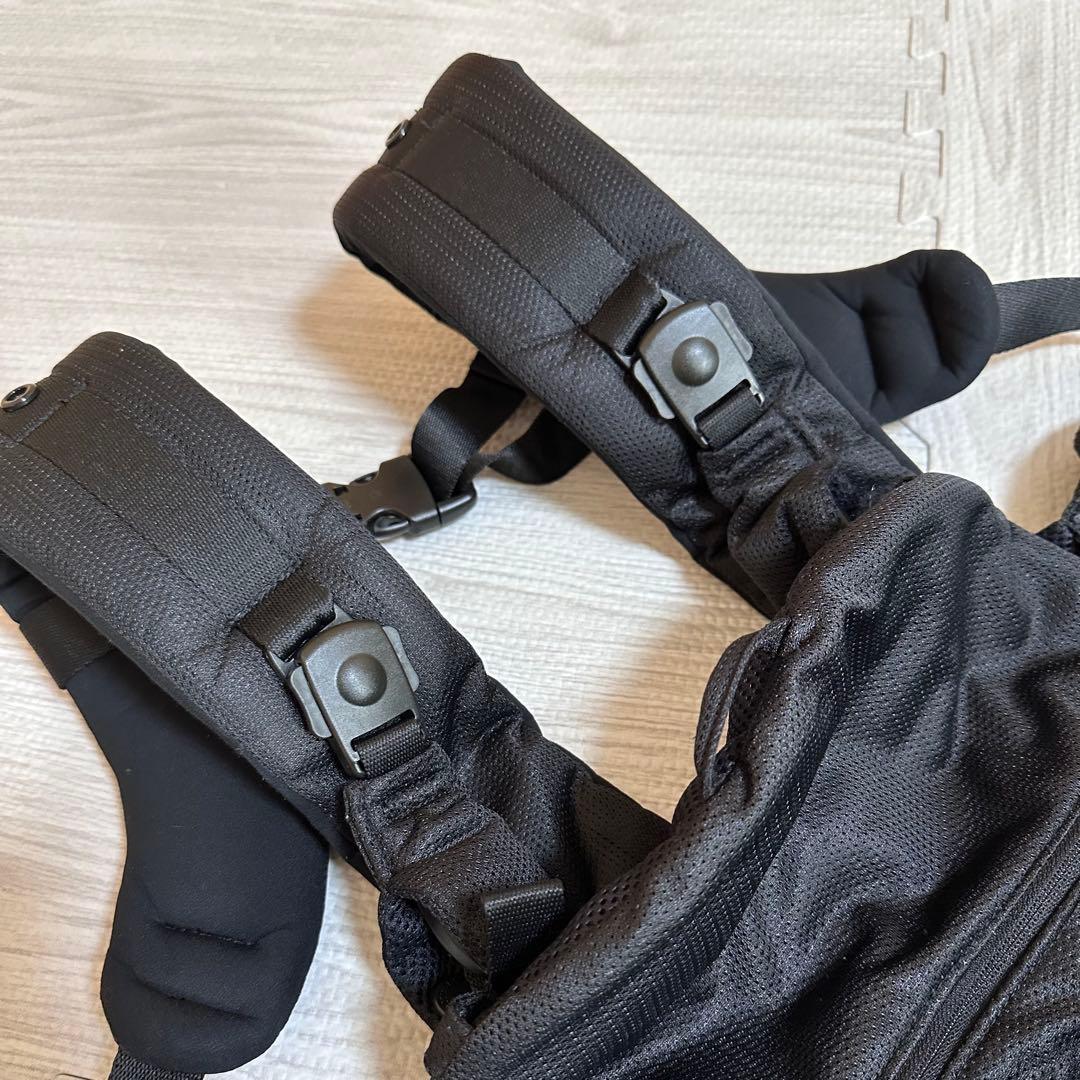 ベビーキャリアオン　angelette ブラック　抱っこ紐　チェアベルト