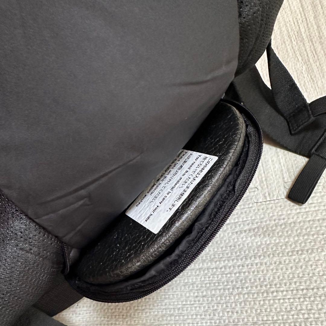 ベビーキャリアオン　angelette ブラック　抱っこ紐　チェアベルト