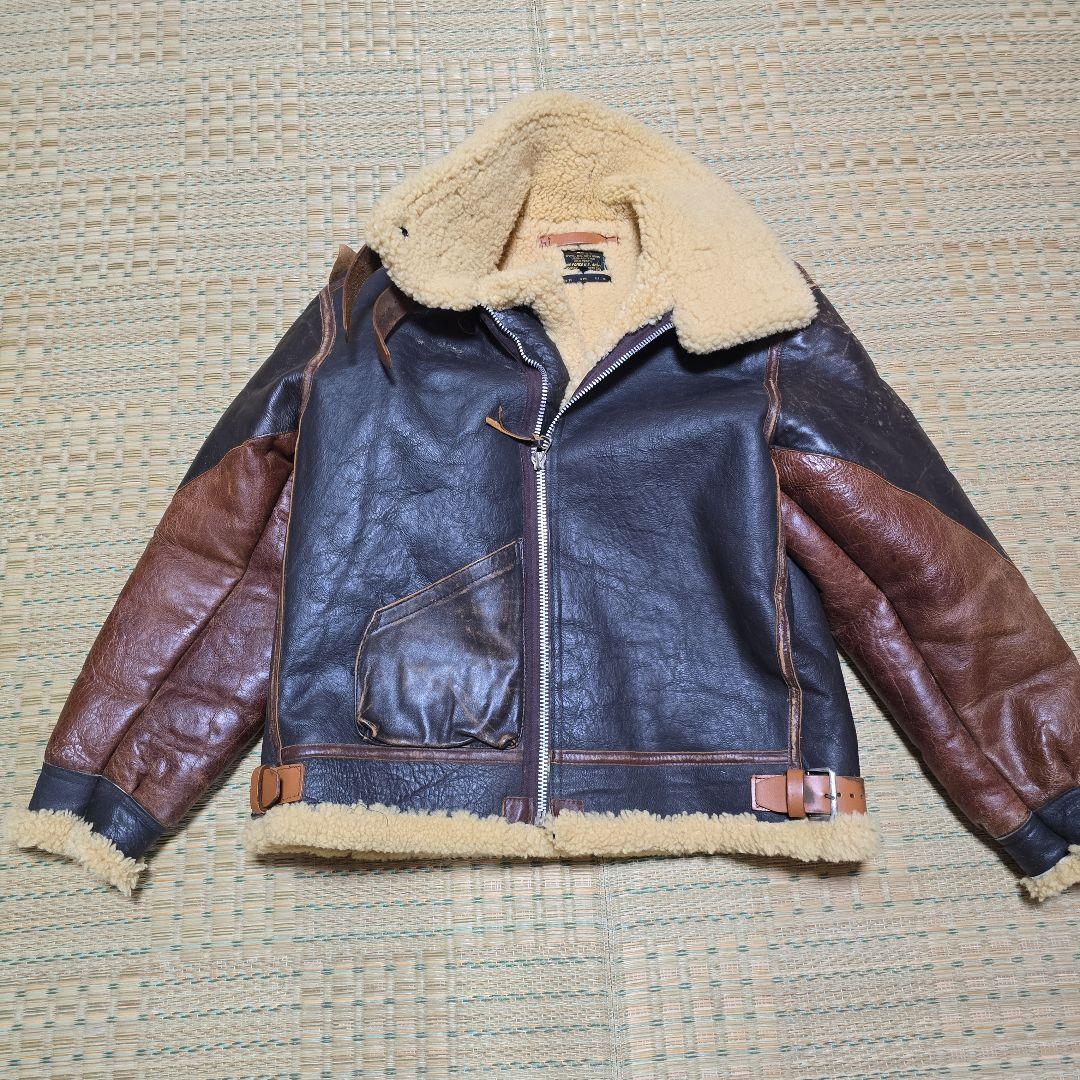 AVIREX　革ムートンフライトジャケット　B3