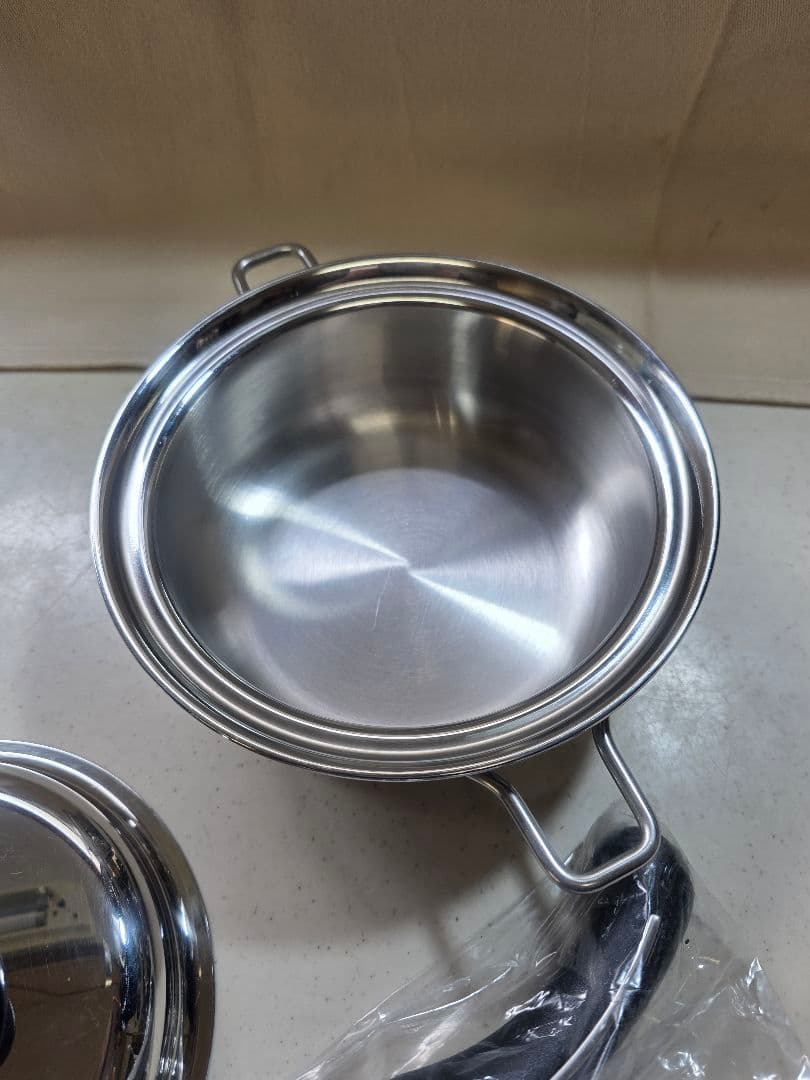 ◇leeds◇SALADMASTER （１コート）ステンレス深型鍋■中古■