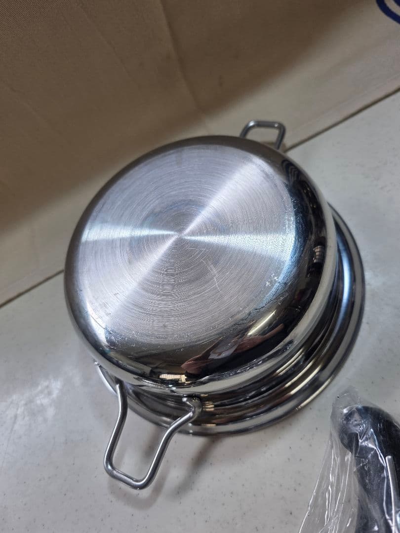 ◇leeds◇SALADMASTER （１コート）ステンレス深型鍋■中古■