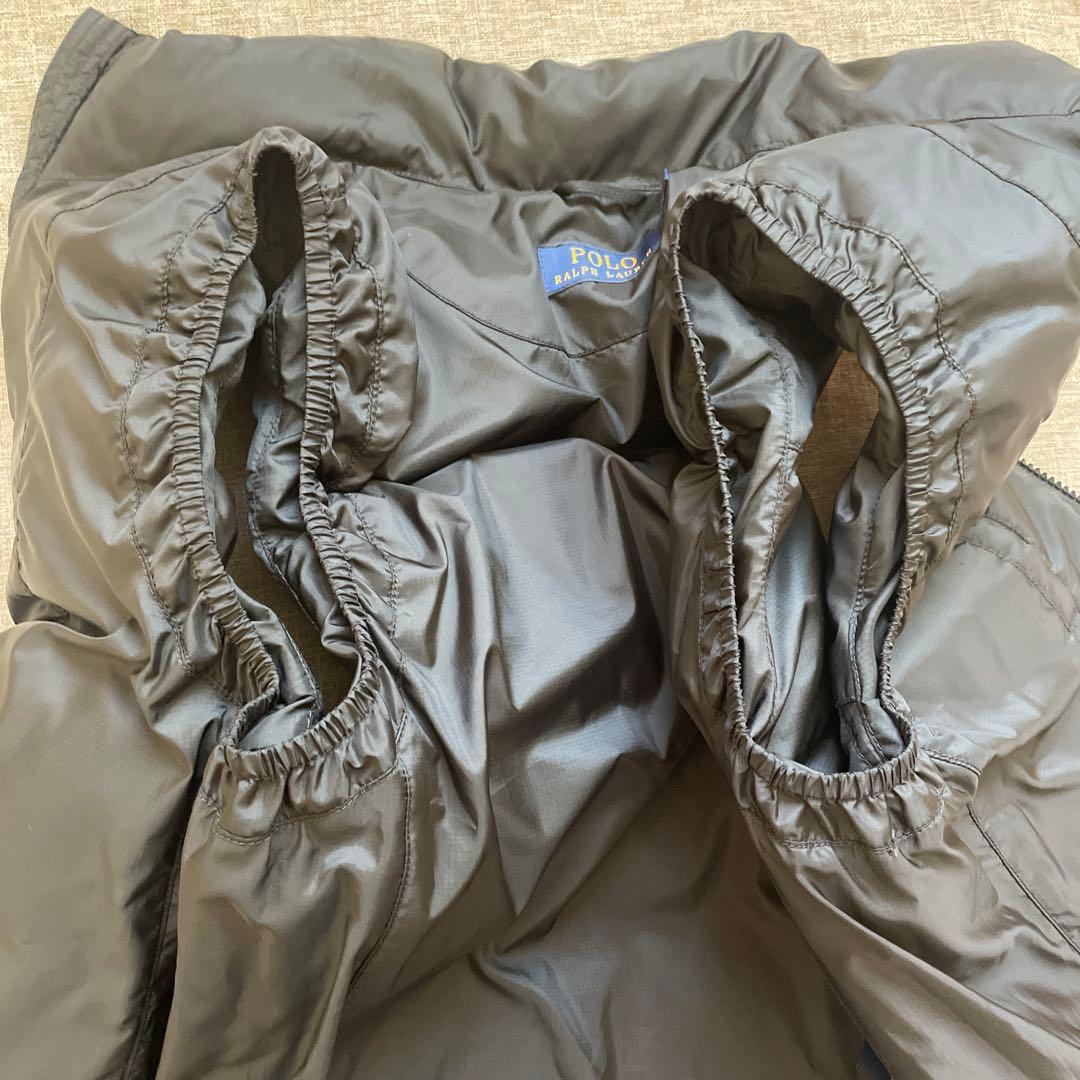 美品 ポロラルフローレン ブラック ポニー ダウンベスト XSサイズ