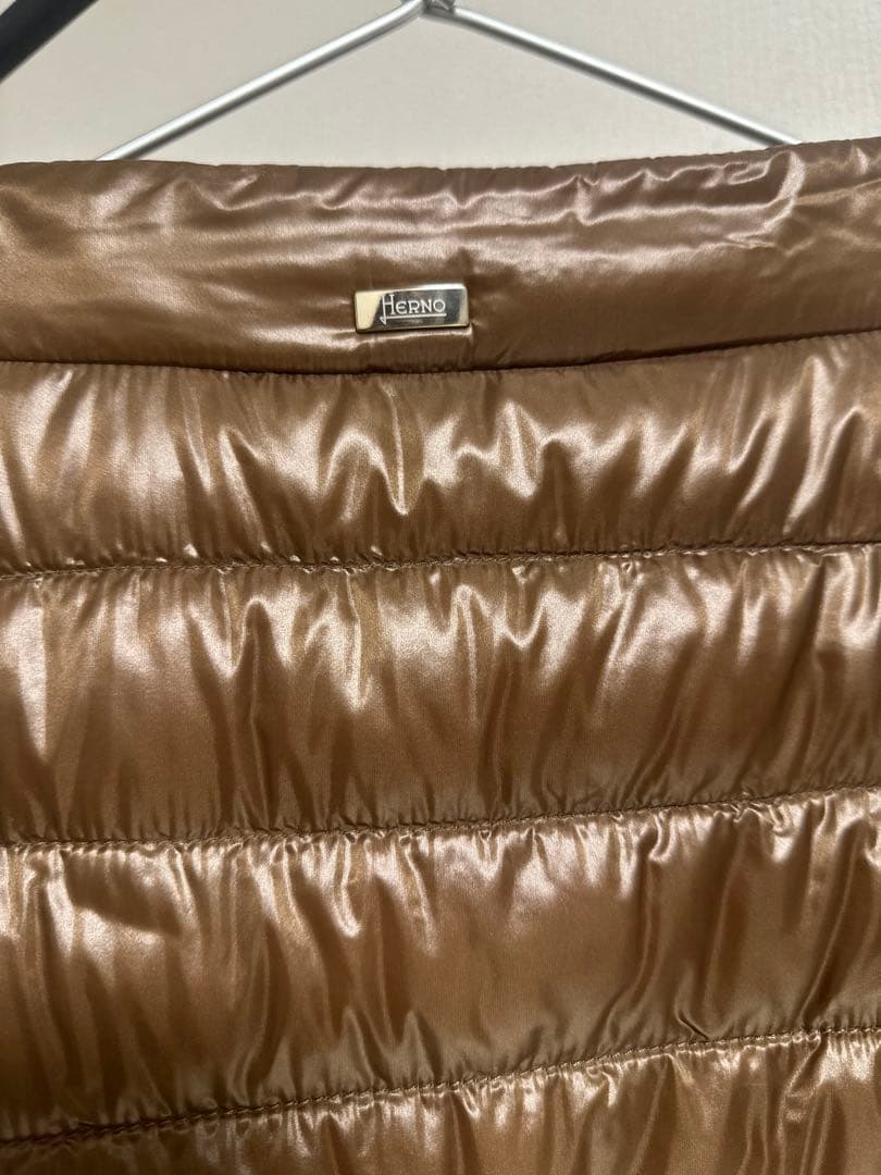 【美品】HERNO ブラウン ナイロン ジャケット サイズ42