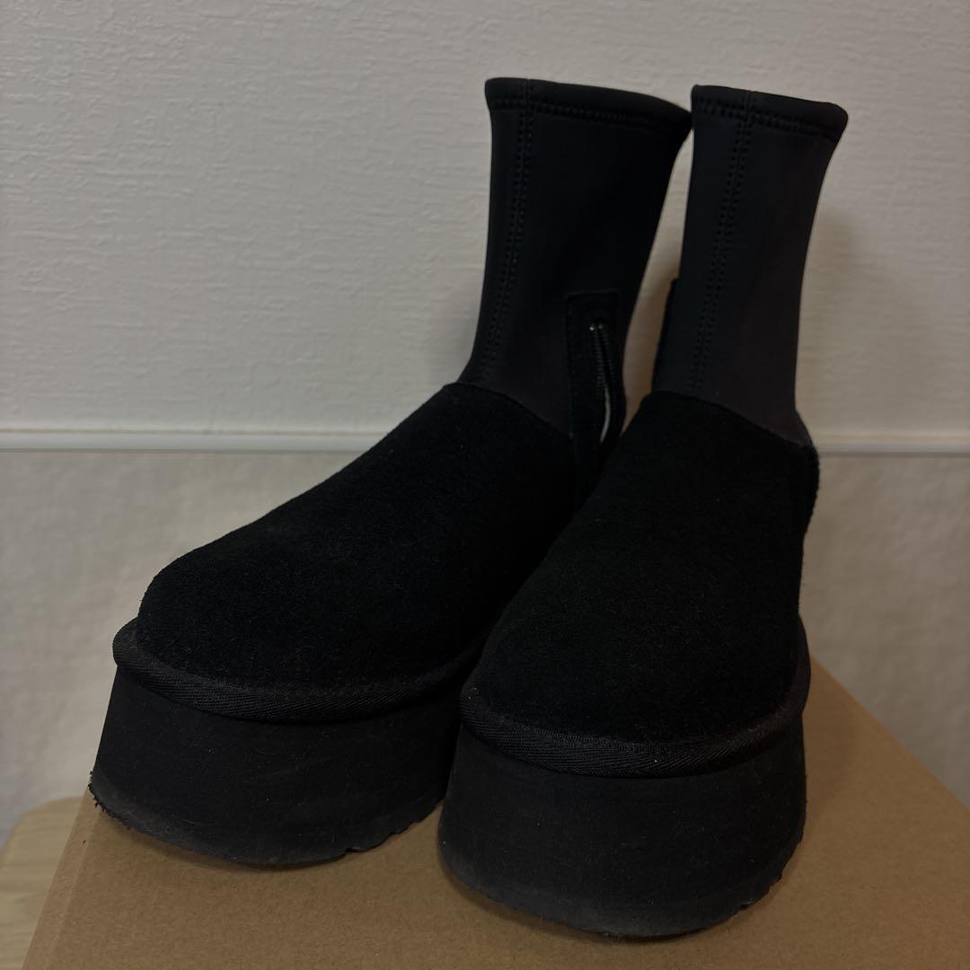 UGG ブラック ブーツ　CLASSIC DIPPER ムートン　ロング
