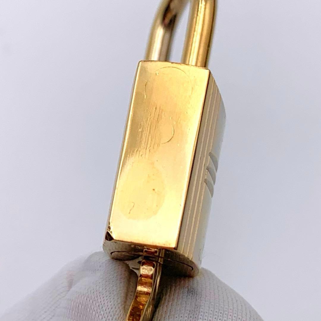 HERMESエルメス カデナ 110番 ゴールド 24Kメッキ 鍵付き 南京錠