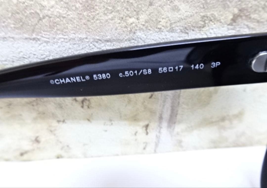 CHANEL スクエアシェイプ アイウェア　5380