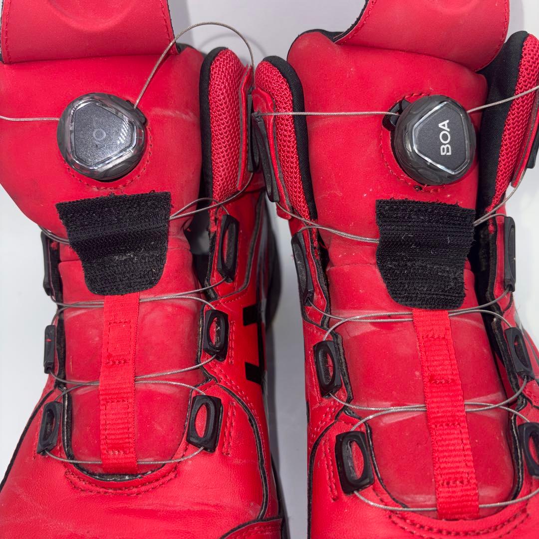 ASICS アシックス ウィンジョブ CP304 安全靴【27cm】レッド ボア