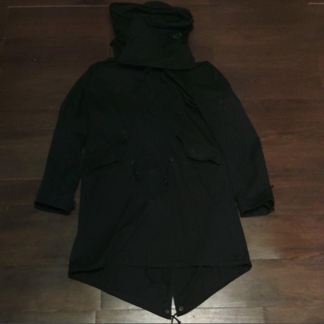 ガラアーベント モッズコート 黒 ブラック ロング丈 M