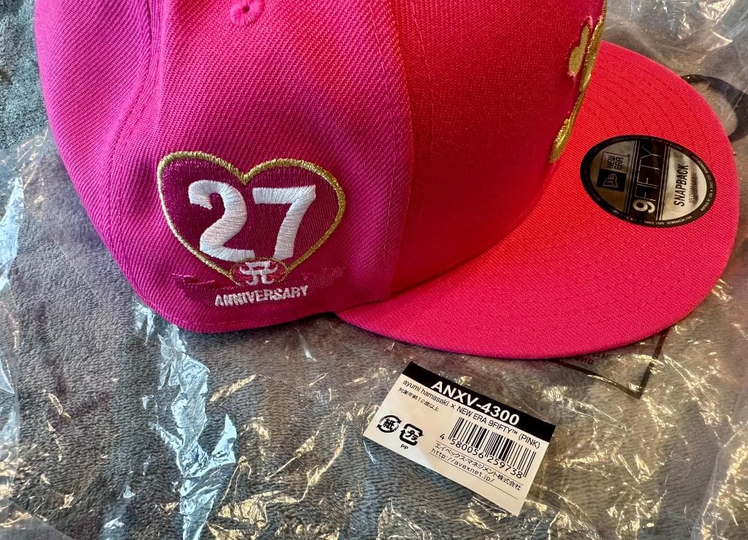 浜崎あゆみ NEW ERA 9FIFTY キャップ〈ピンク〉 27周年記念 TA