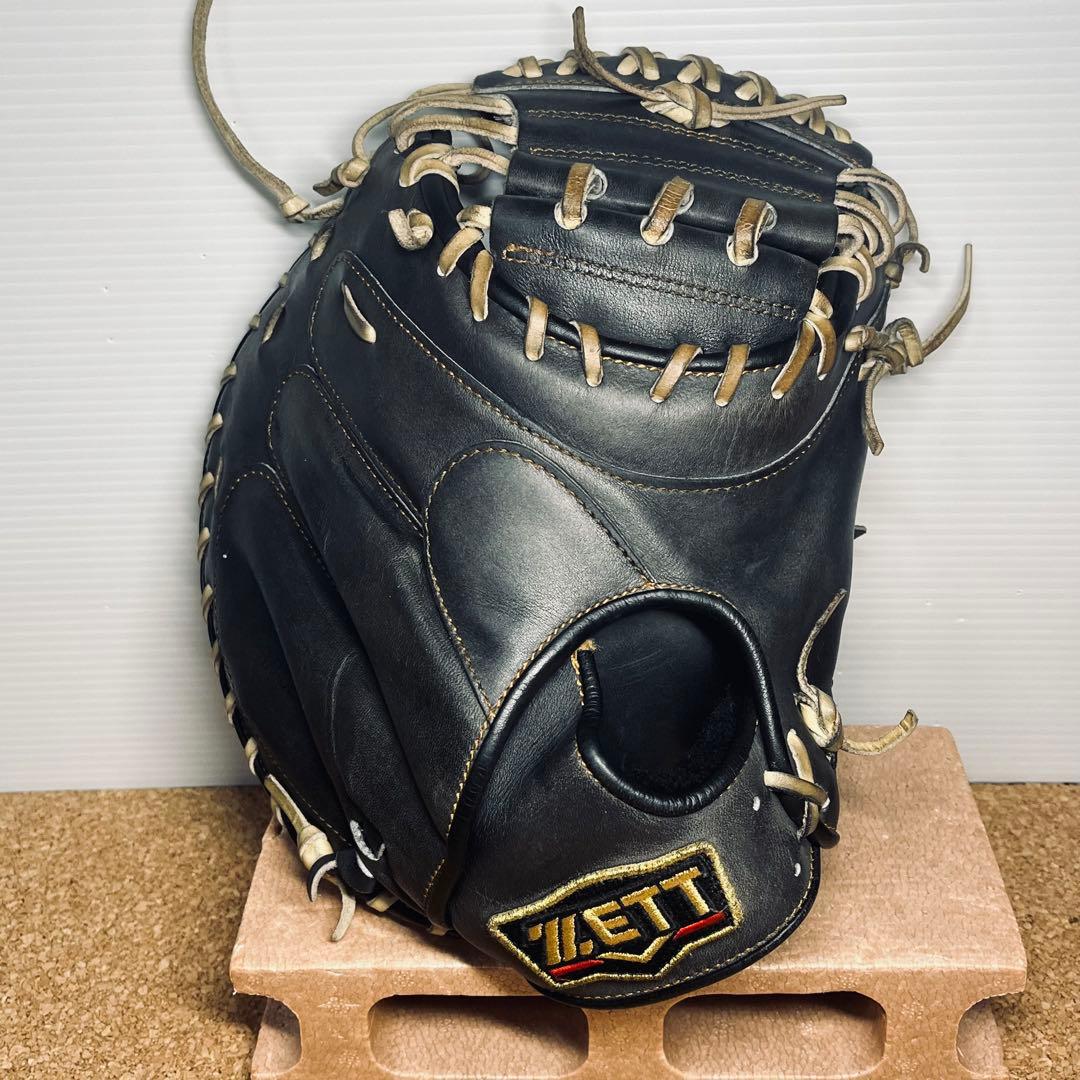 ZETT軟式捕手ミット中村悠平タイプ/BRCB30282／一般.大人／ブラック