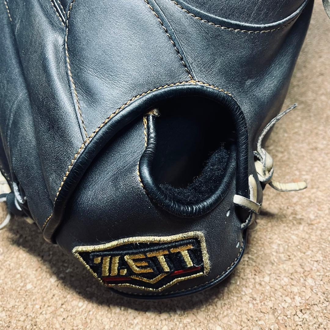 ZETT軟式捕手ミット中村悠平タイプ/BRCB30282／一般.大人／ブラック