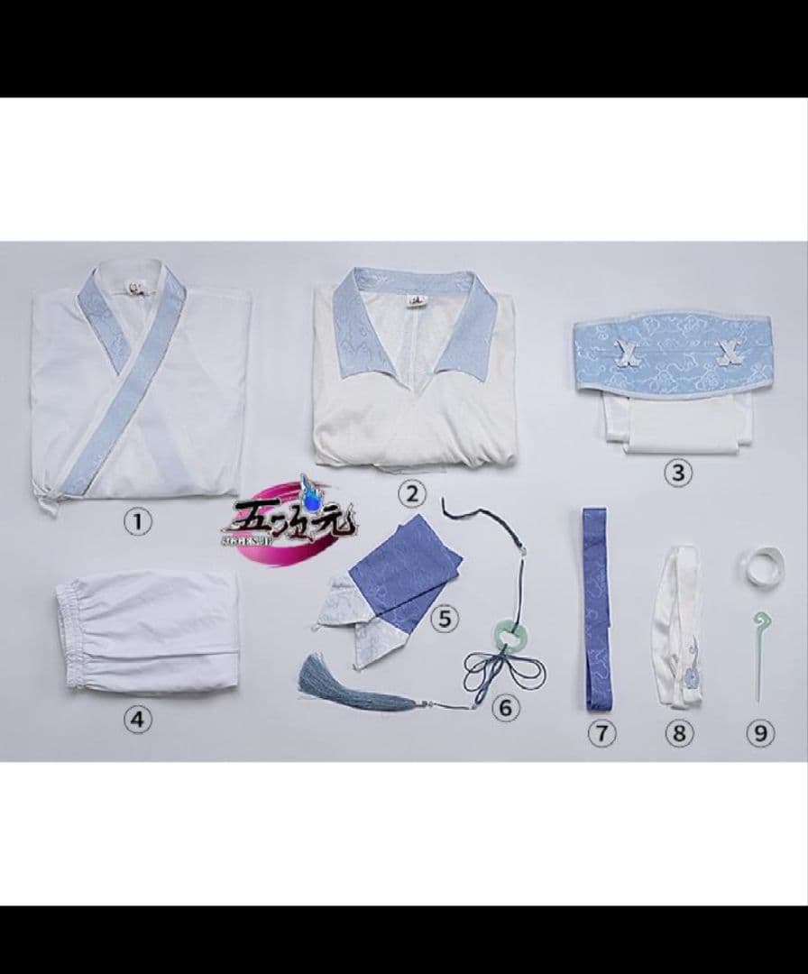 魔道祖師　MDZS　藍忘機　藍湛　少年　衣装　セット済　ウィッグ　コスプレ