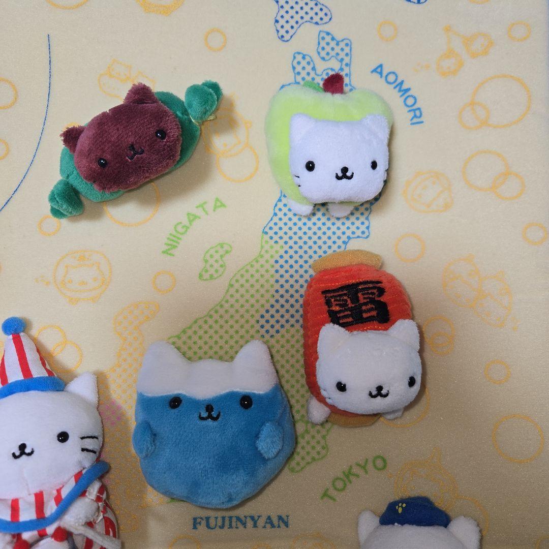 新品 にゃんにゃんにゃんこ にゃんこツアー ぬいぐるみ 日本地図