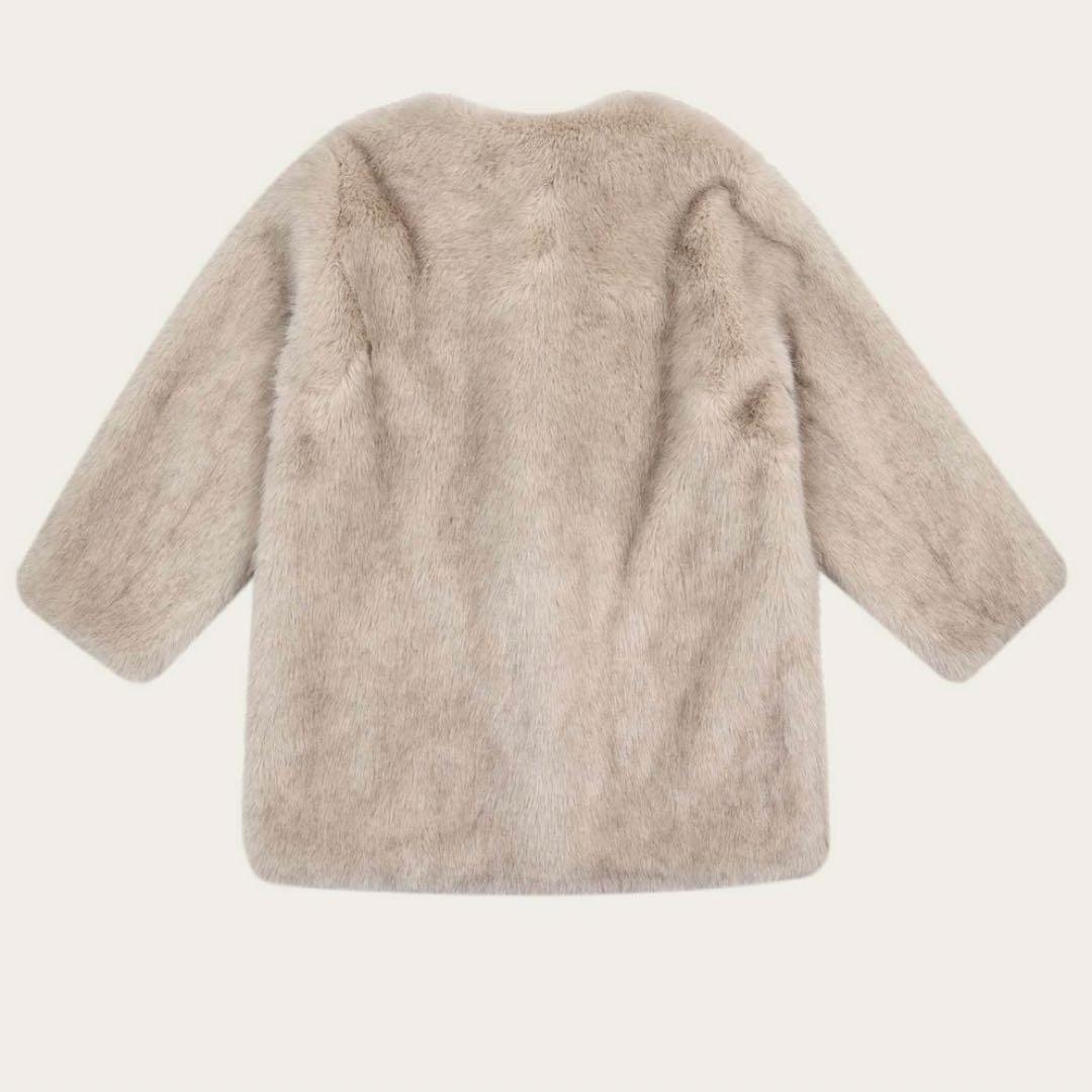 【新品】ribbonbit jade fur coat ファーコート アイボリー