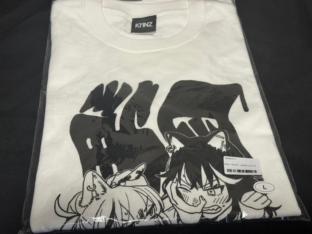 KMN T WHITE - DROPS Lサイズ KMNZ Tシャツ