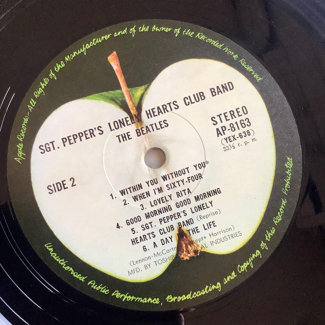 レア曲目リスト付!新品同様! ビートルズ 1969年発売 サージェントペパーーズ