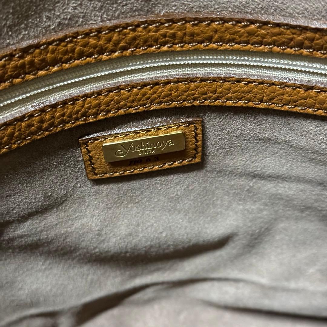 極上！銀座ヨシノヤ　ドイツシュリンク　ジップトップ　ビジネストートバッグ　A4