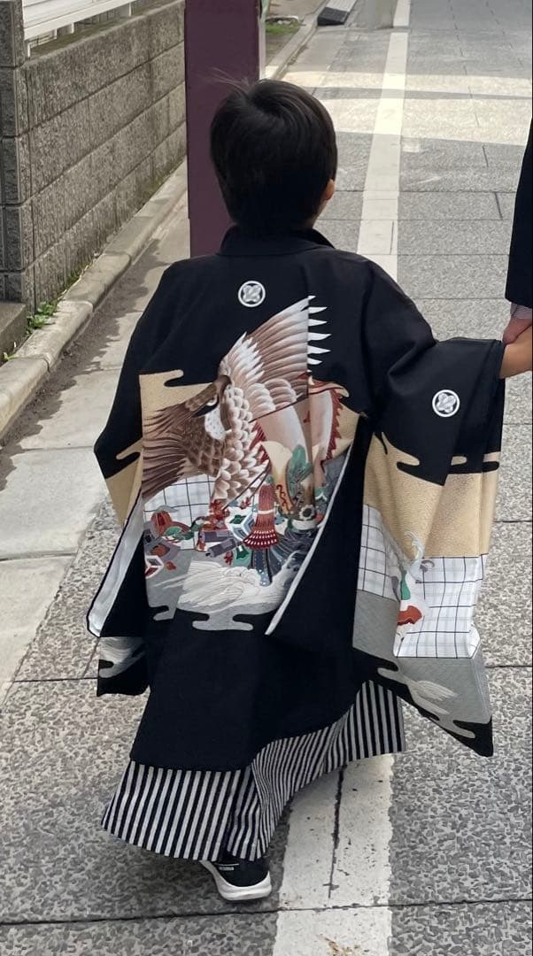 お値下げ！七五三　5歳男児　鷹　宝船　身長110cm前後