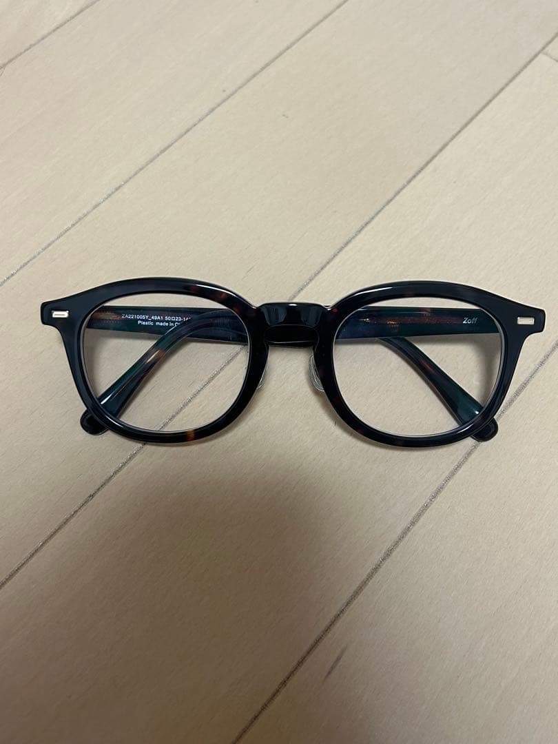 Zoff ウェリントン型　ベッコウメガネ