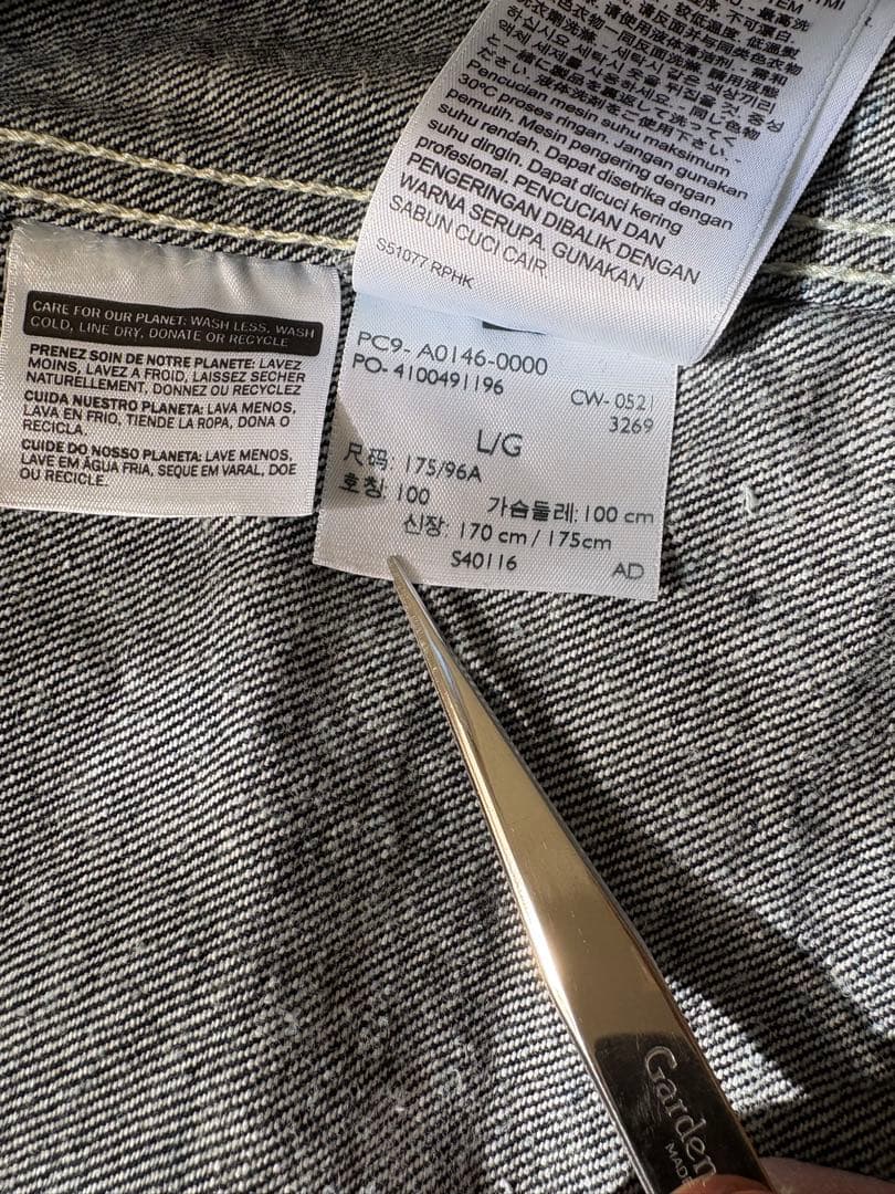 Levi's Red ダークデニムジャケット