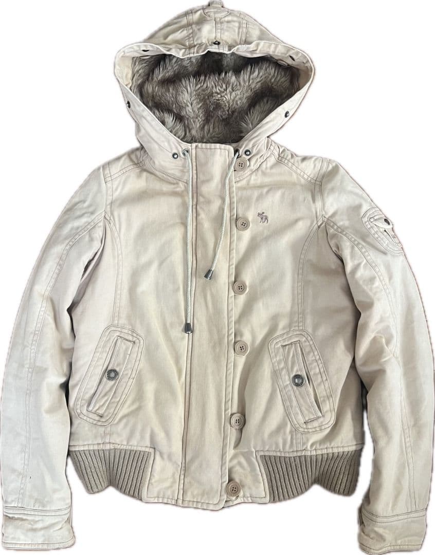 アバクロンビー＆フィッチ　ファー　ボア　フードジャケット