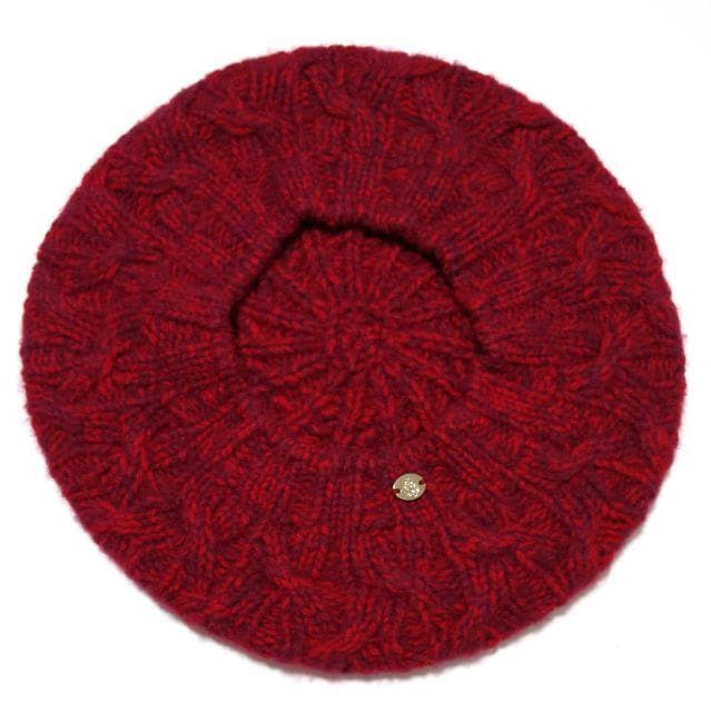 美品★ヘレンカミンスキー★GARDENIA カシミヤ100 帽子 レッド レア
