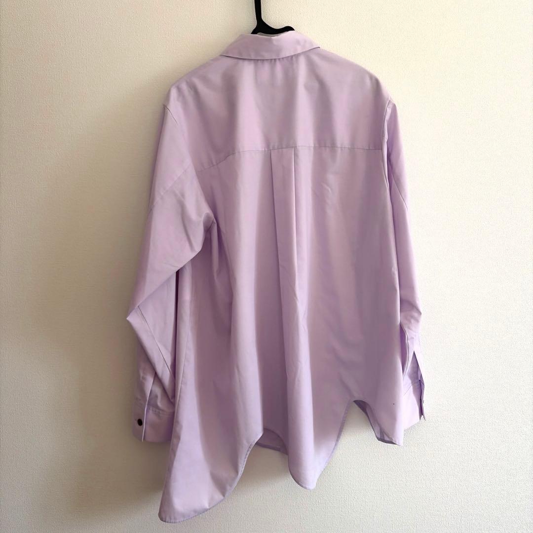 T/Cタイプライター カーブアシンメ SH/シャツ　ライトパープル　エンフォルド