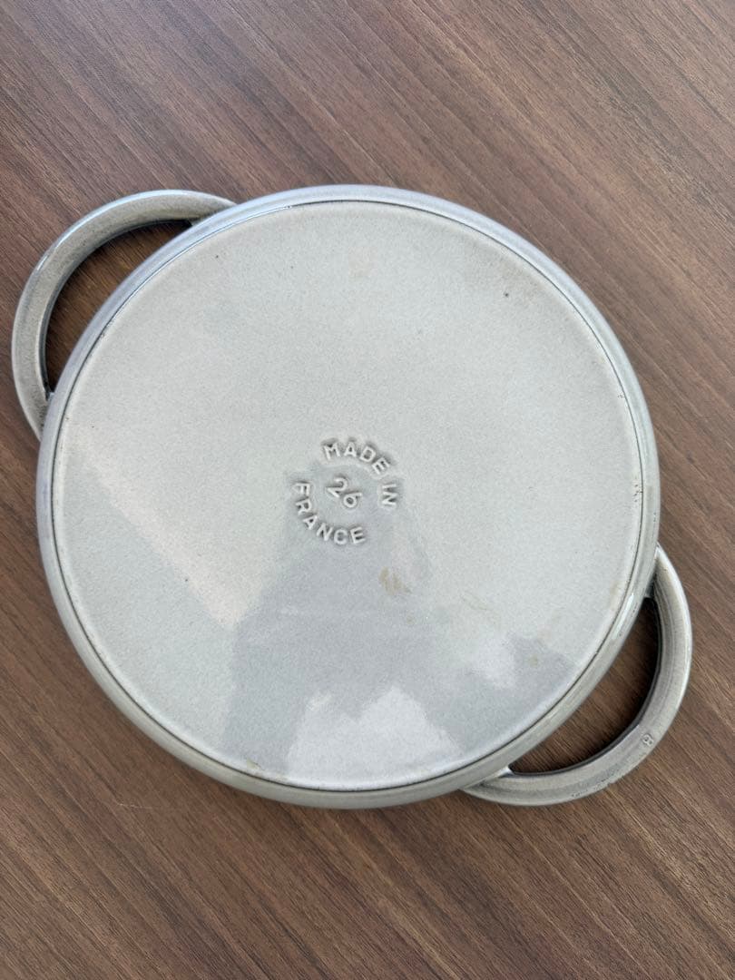 STAUB ピュアグリル ラウンド 26cm グレー