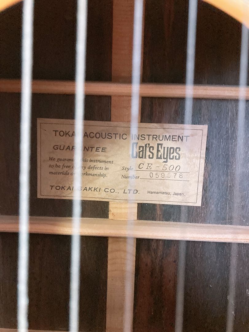 a*9様 Cat’s Eyes CE-500 アコースティックギター ハードケー