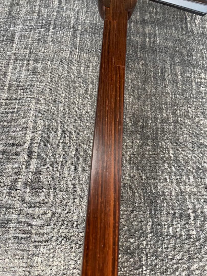 胡弓紫檀三折れ棹，胴花梨材，竹弓，付属品