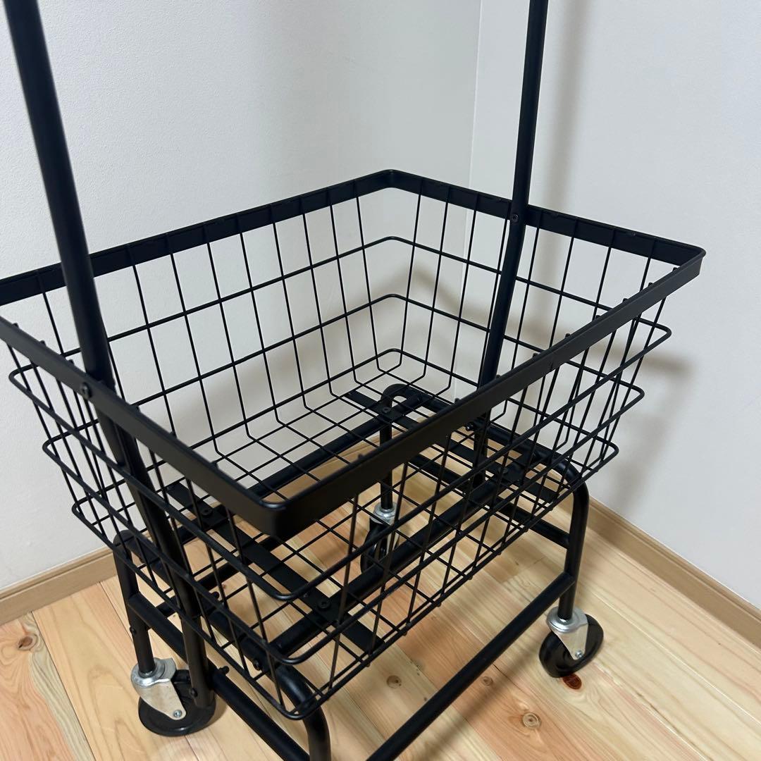 【美品】anthem ハンガーラック スチール　キャスター付き