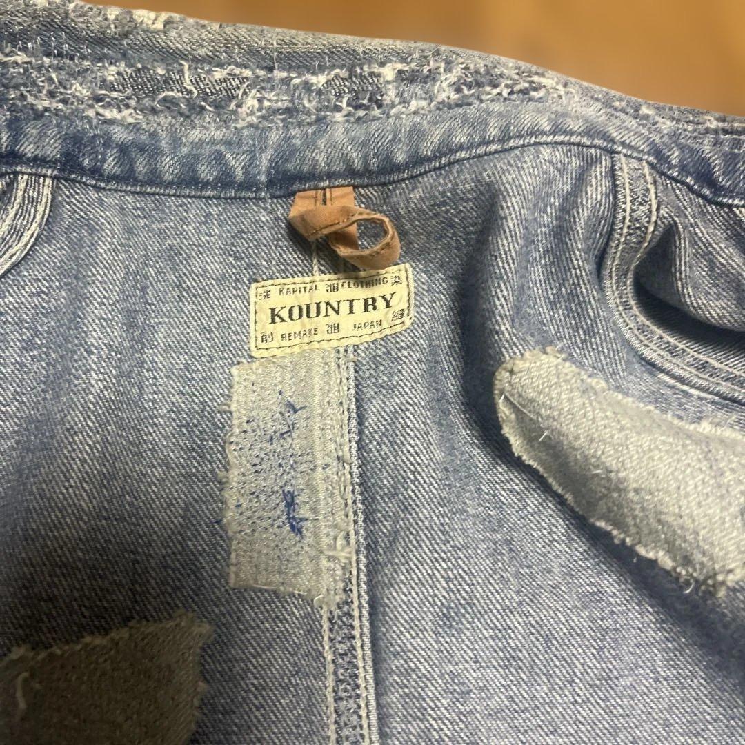 【希少】【美品】Kapital　Kountry　BORO　デニム　カバーオール③