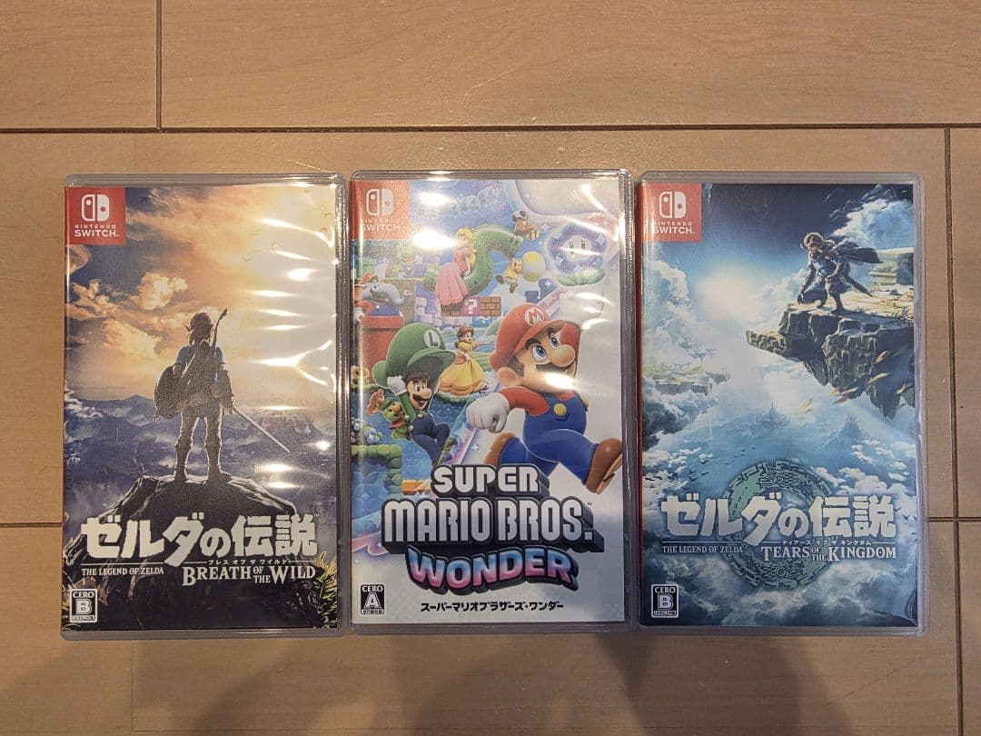 ゼルダの伝説2本ソフトセット+スーパーマリオセット