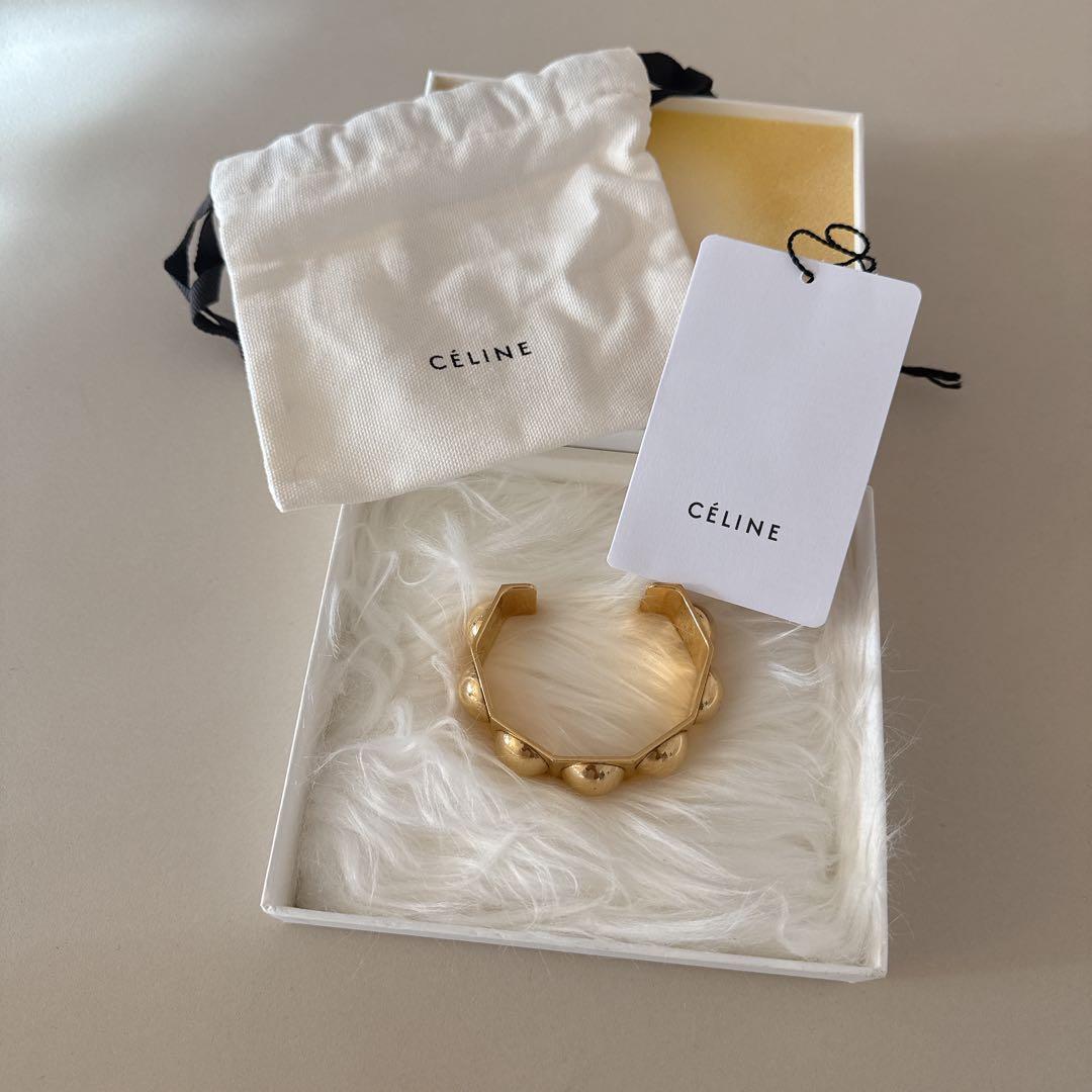 CELINE ゴールド バングル スタッズ 傷あり 正規品