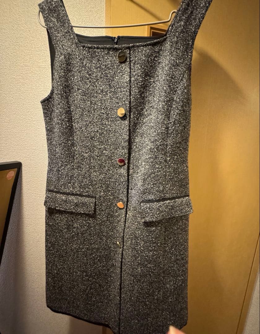 アプワイザーリッシェ　スクエアネックミニジャンスカ　黒　新品タグ付き