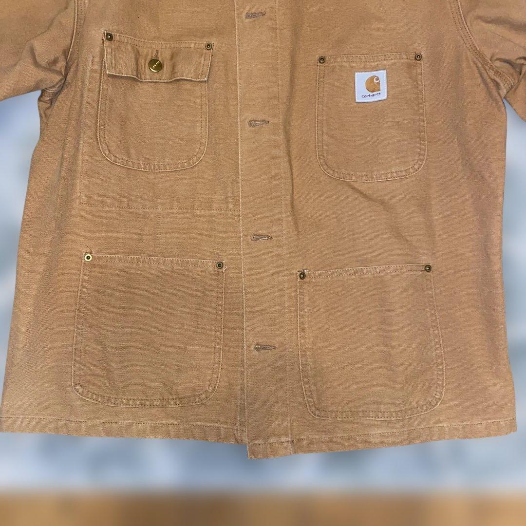 Carhartt カバーオール 希少 ブランケット無 ダック　USA製 44