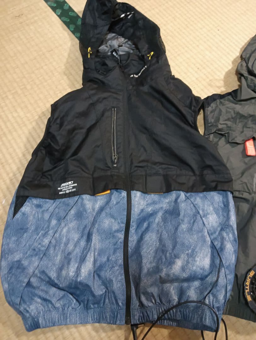 BURTLE　空調服Lサイズ3枚　19vバッテリー　ファン　セット