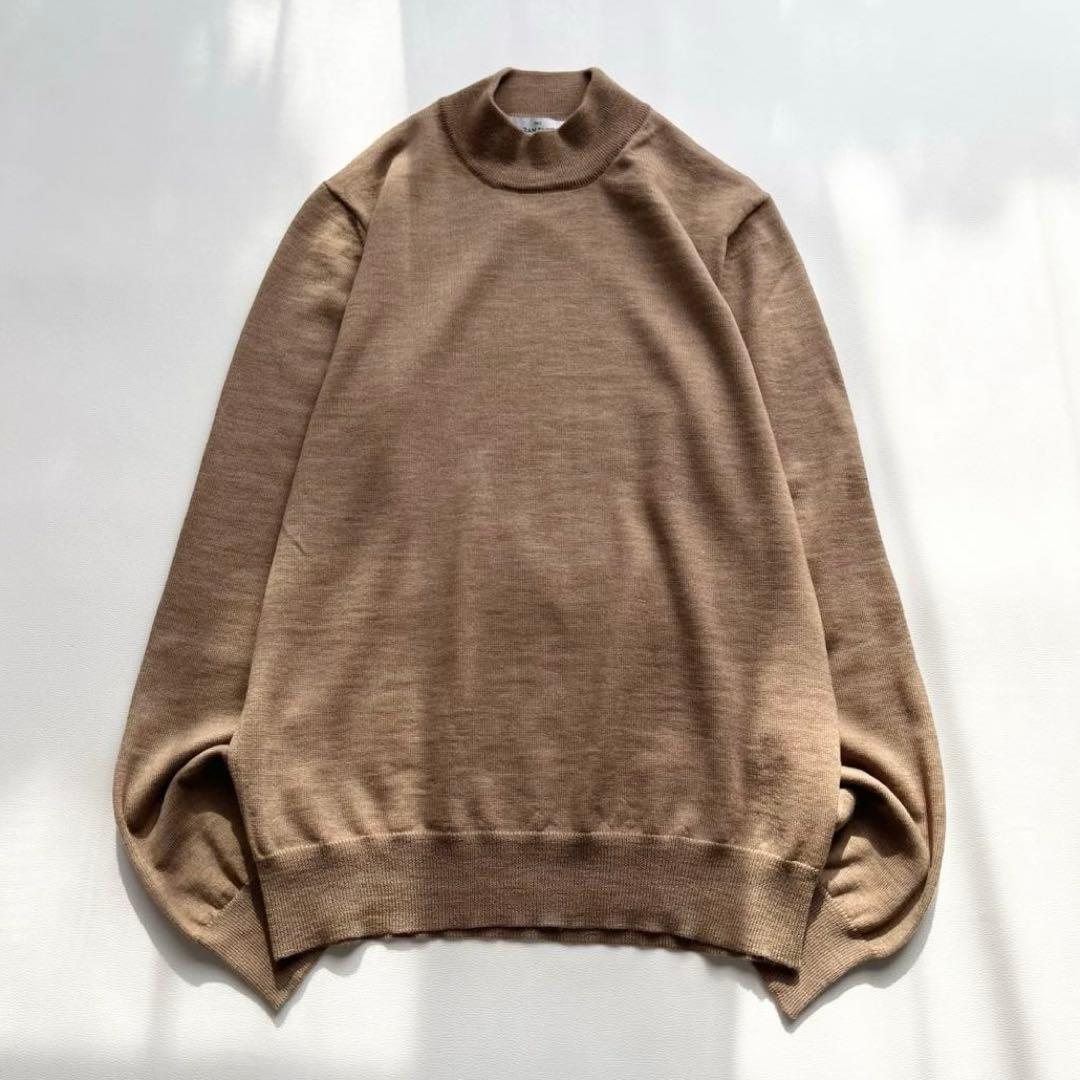 美品『Gran Sasso』モックネック／プルオーバーニット／ウール／M／春秋冬
