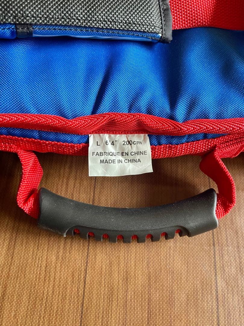 ［美品］TRANSPORTER サーフボードケース 青/赤6’4