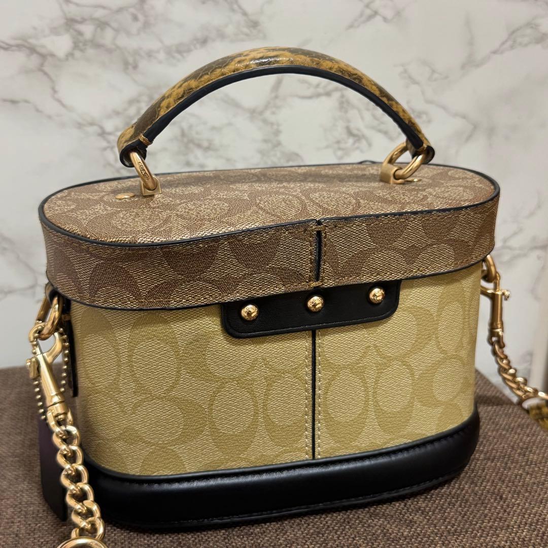 COACH コーチ ジョージージェムブロックドシグネチャーキャンバス