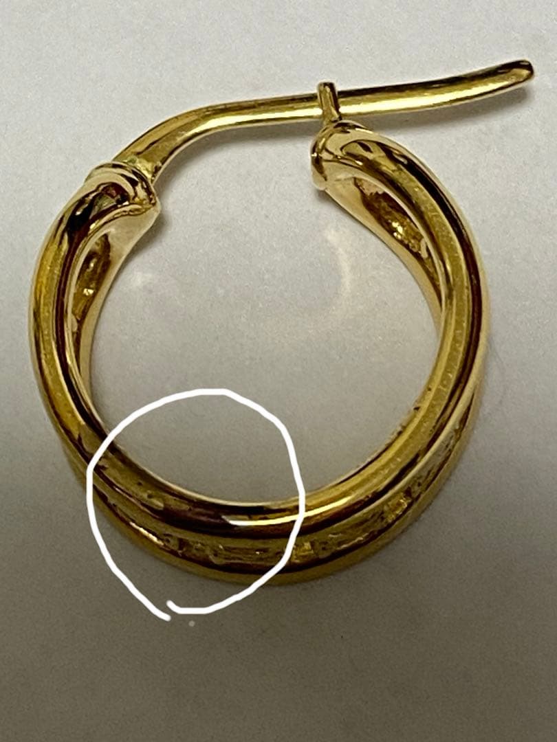 【片耳】セリーヌ　トリオンフ　マルチフープピアス