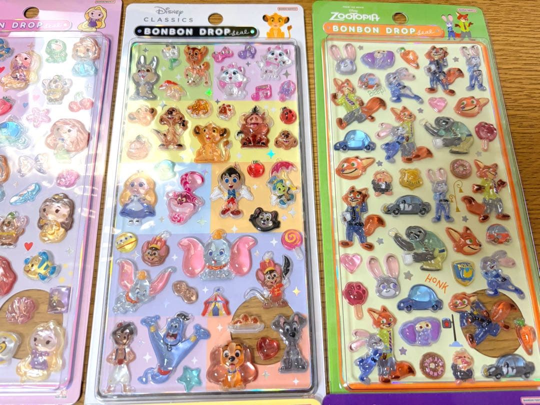 正規品 ボンボンドロップシール ディズニー 8種類