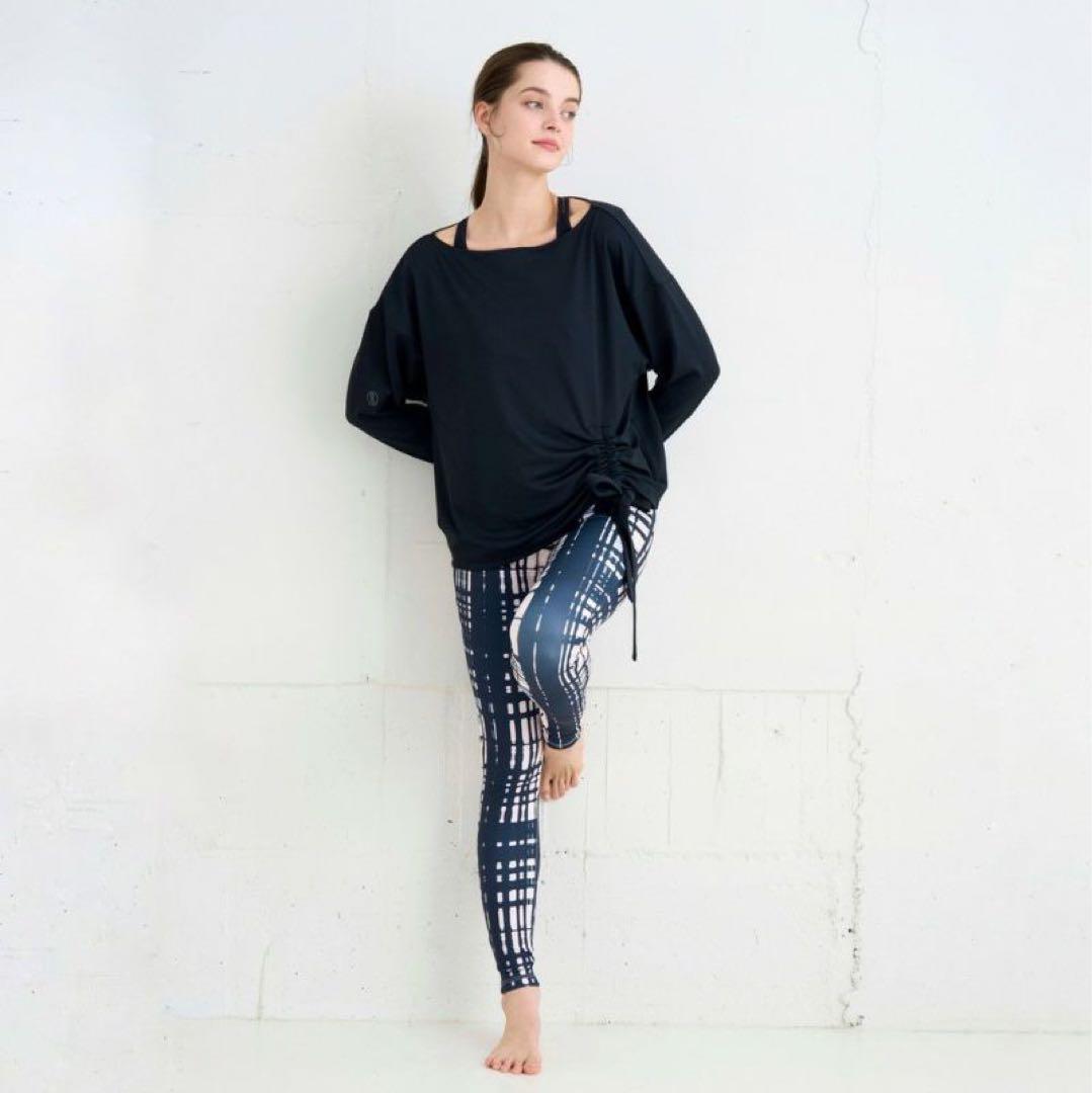 【LITHEE（リジー）】チェックプリントレギンス　M-L