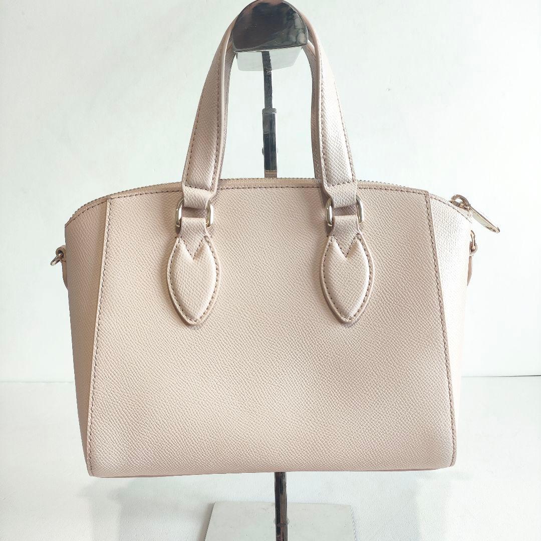 ✨美品✨　フルラ ミネルヴァ S サッチェル グレージュ 2way ハンドバッグ